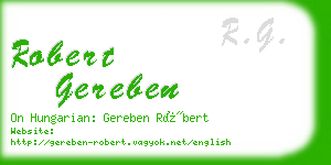 robert gereben business card